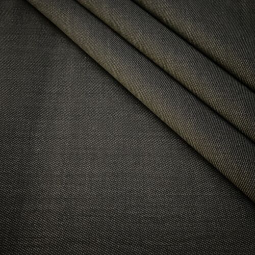 Vintage Charcoal Grey Super 100’s Imported  Twill 61” Fabric Lot Yds = 3.5 - Afbeelding 1 van 6