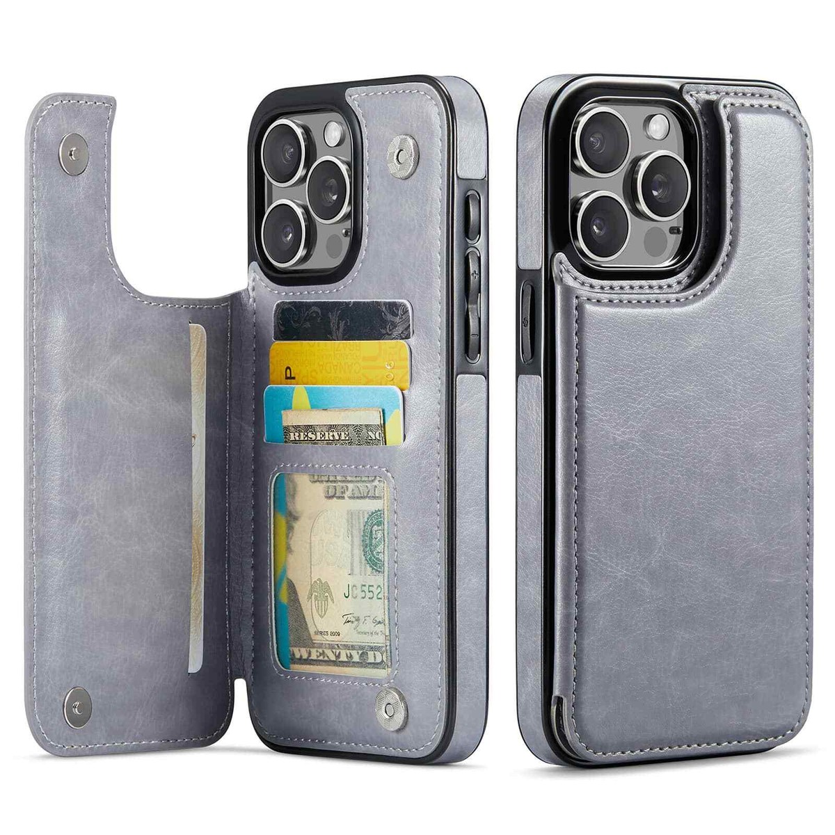 TUCCH Custodia per iPhone 16 Pelle Sintetica Magneti Incorporati