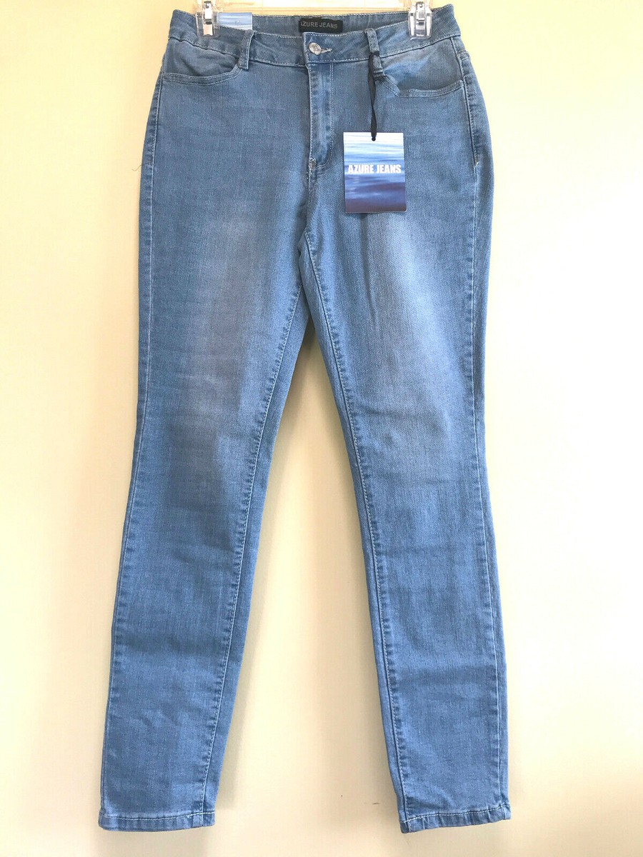 Azure Jeans Skinny Stretch Blue Jeans Size 8 Cotton Blend