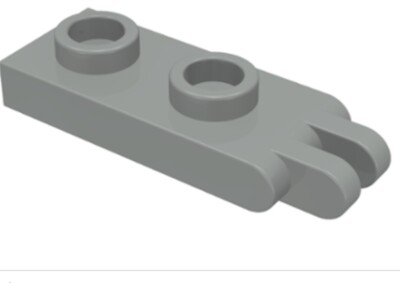 LEGO 1x 4276b Gray Hinge Plate 1 x 2 with 2 Fingers - Open Studs Space |  eBay