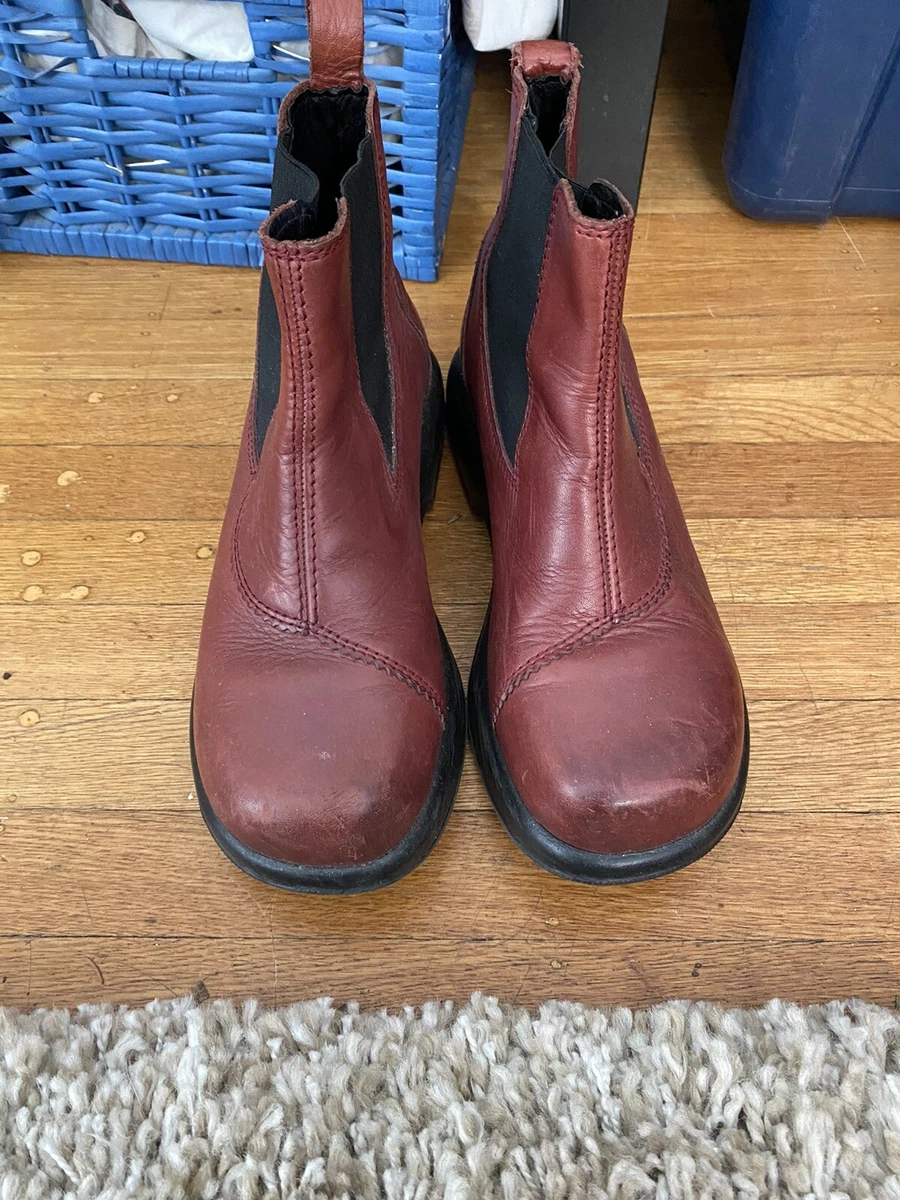 Womens Maroon Chelsea Boots EUR 36/US Women's Made In Portugal eBay