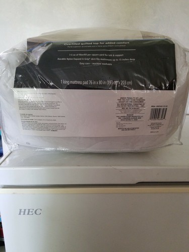 Mainstays Extra Thick King Size Mattress Pad - Picture 5 of 6