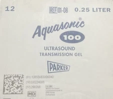 10 Pack Aquasonic 100 Ultrasound Transmission Gel 250ml 8.5 Ounce Bottles