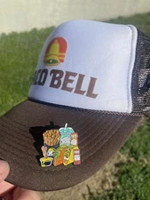 Taco Bell Hat Pin Fire Hot Sauce Baja Blast Nacho Fries Doritos Locos rare New