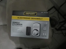 NEW!! DEFIANT Single Cylinder Keypad Deadbolt Matte Black or Satin Nickel Finish