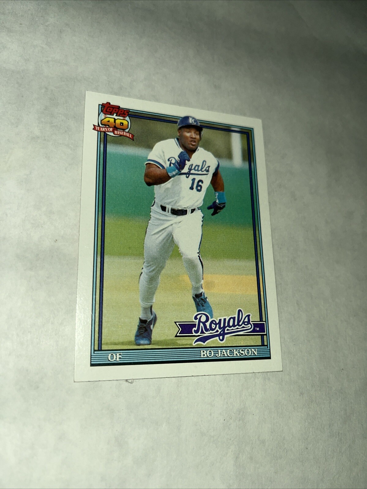 1991 Topps Bo Jackson card #600 Kansas City Royals