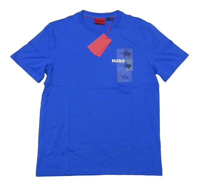 Hugo Boss Red Label Men's Blue Dadno Graphic Short Sleeve T-Shirt