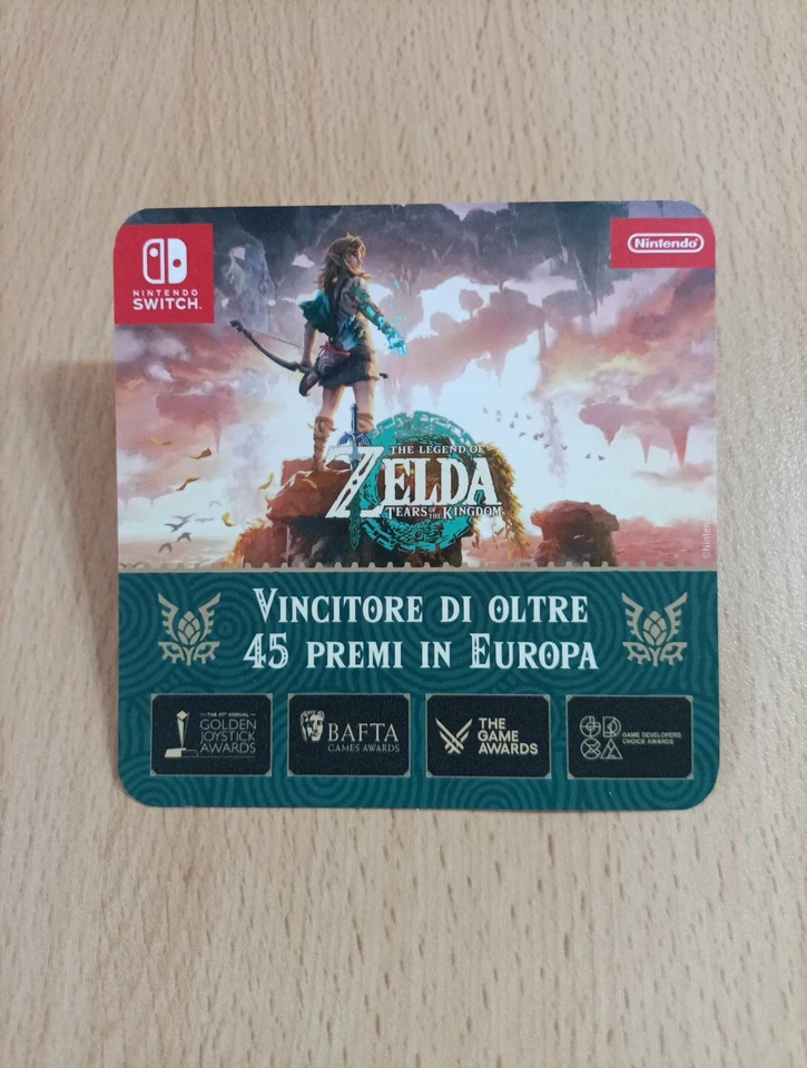 The Legend of Zelda: Tears of the Kingdom! Cartoncino Promozionale 20x15 New!, foto 1 di 5