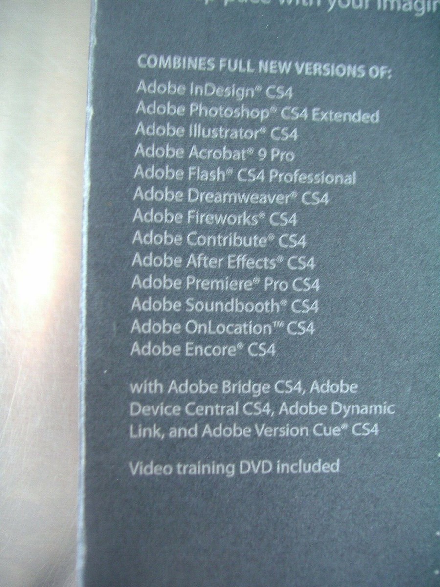 Adobe Creative Suite 4 CS4 Master Collection For Windows