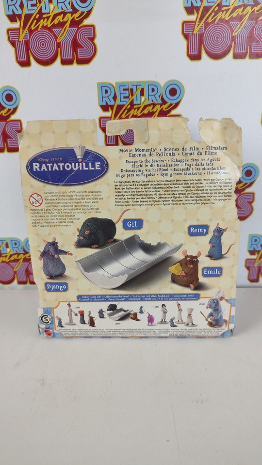 Ratatouille Disney Pixar Action Figure Mattel New Escape To The Sewers