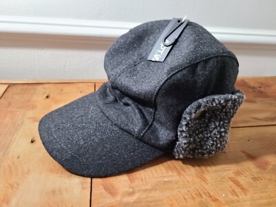 Wool Ball Hat with Fold Down Ear flaps