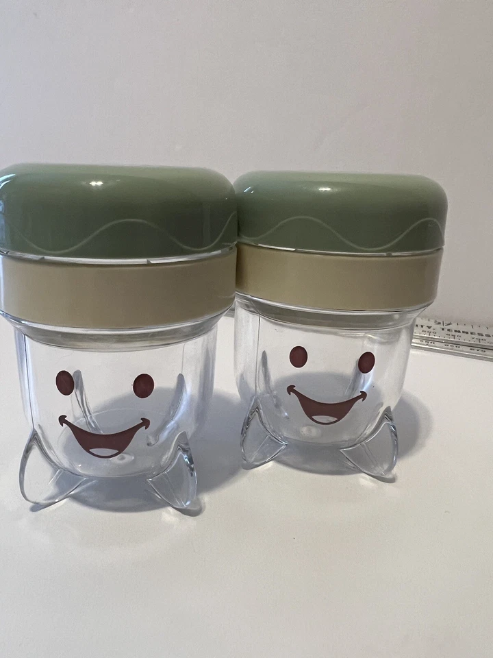 MAGIC BABY BULLET, запасная часть, ТОЛЬКО циферблат с датой, чашки для хранения продуктов, крышка, набор из 2 - Изображение 2 из 4