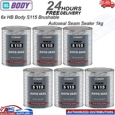 6x HB Body S115 Brushable Autoseal Seam Sealer - 1kg Car Body Seam sealer APS