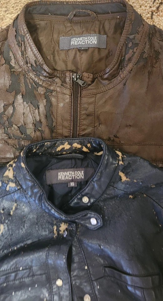 Lote de 3 - Chaquetas de reacción Kenneth Cole - Plisado pelado/grito para piezas Foto 4 de 4