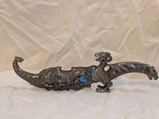 Blue Dragon Fantasy Dagger Display piece 10 inch overall built in prop