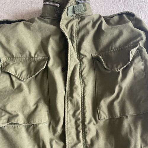 1969 VINTAGE US ARMY MILITARY M-65 OG-107 FIELD JACKET COAT Medium Long READ - Picture 2 of 8