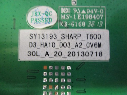 SHARP CV6M30L-A CIRCUIT BOARD USED FREE SHIPPING!!!!!!!!!!!!! - Picture 5 of 5