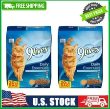 2 Bag 9Lives Daily Essentials Dry Cat Food, 20-Pound Bag