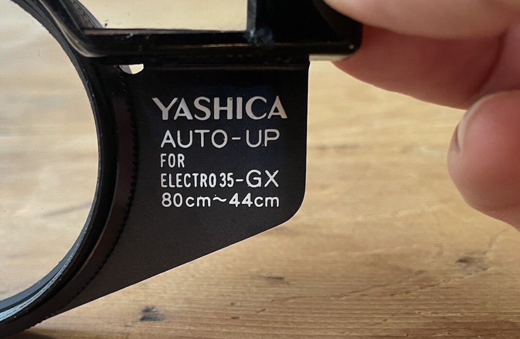 Selten: Neuwertiges Yashica Auto-Up Objektiv für Electro 35GX RF Kamera Makro Fotografie