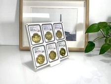 6 Grids Colored Desktop Display Frame Case Stand Box For NGC Holders