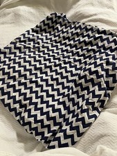 Pottery Barn Kids Navy Blue Chevron Baby Bed Toddler Bed Sheet C10