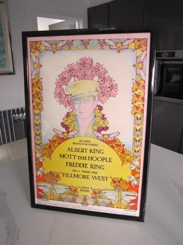 Albert King, Mott the Hoople 283 Bill Graham Fillmore West 1971 Original Poster - Bild 2 von 6