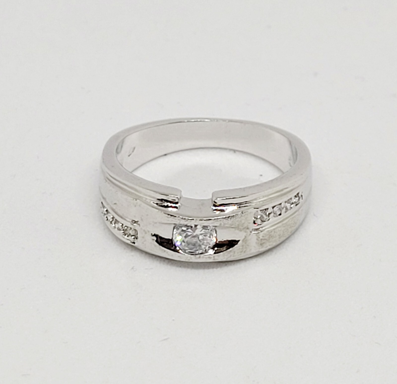 Fashion clear rhinestones ring for woman, size 7.5 | eBay
