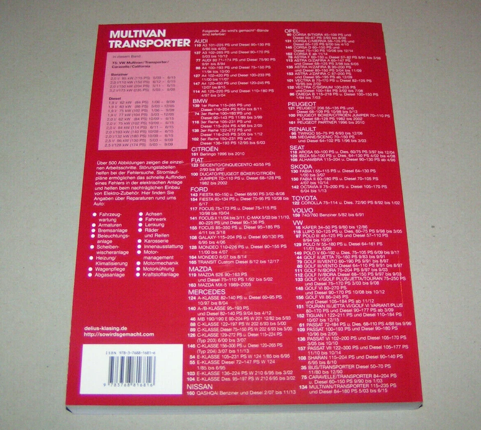 Manuale Di Riparazione - VW T5 Transporter Multivan Bus - Dal 2003 - Immagine 2 di 2