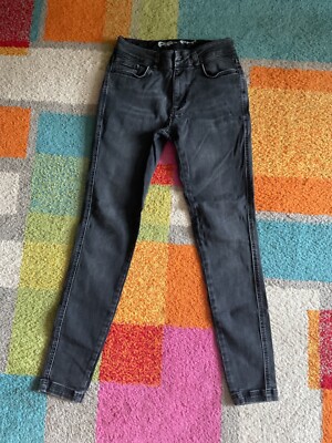 11degree mens designer jeans black 30 reg skinny fit UK