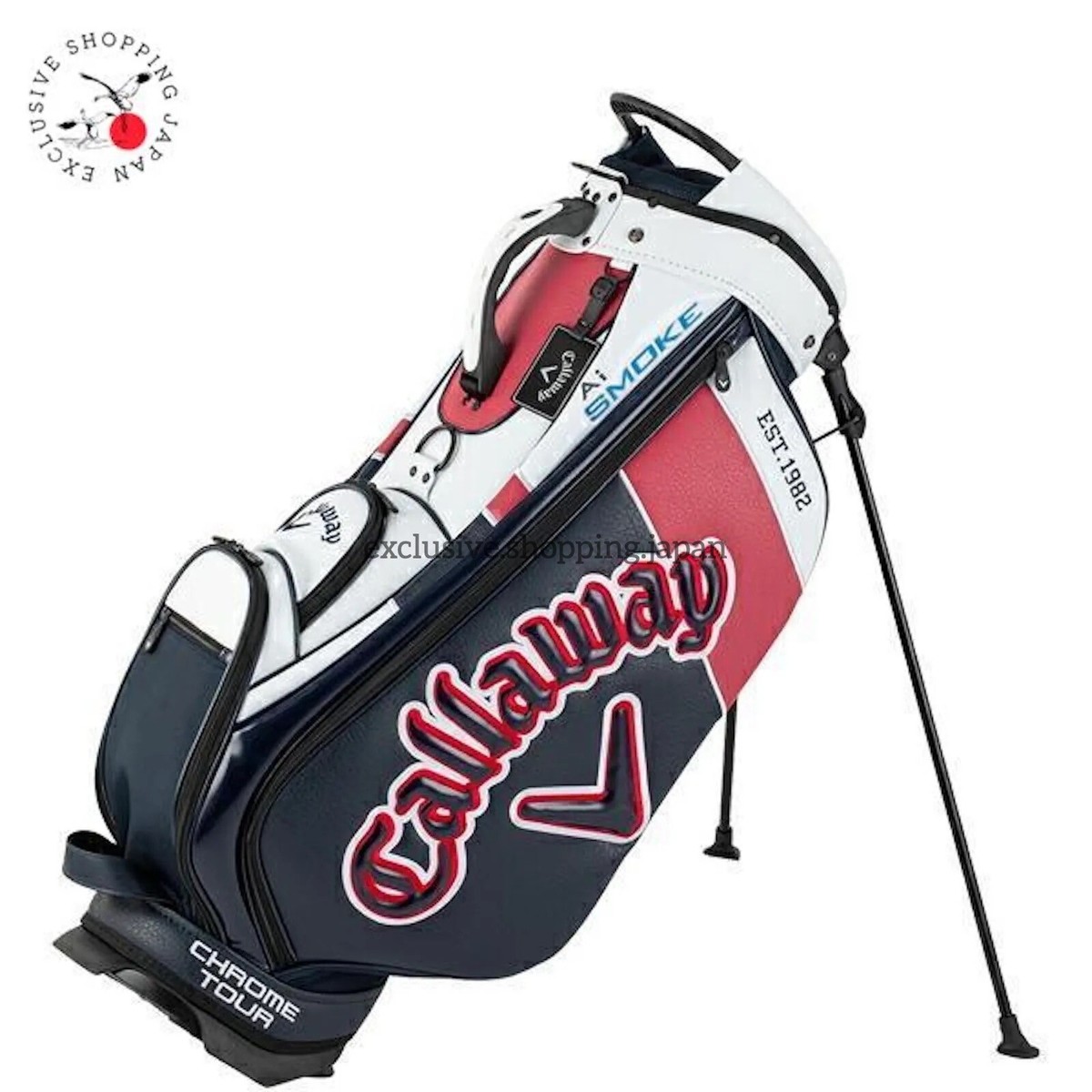 Callaway Golf Tour Carry Stand Bag Ai Smoke 9.5 x 47in 4.1kg Callaway Golf Tour Carry Stand Bag Ai Smoke 9.5 x 47in 4.1kg