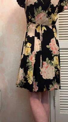 Runway 1995 Betsey Johnson Garden Party Button Front Dress vintage