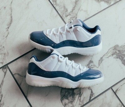 NIKE Air Jordan 11 Low ネイビー 箱なし 使用済み Nike Air Jordan 11 Retro Low Diffused Blue FV5104-104 Men's Size