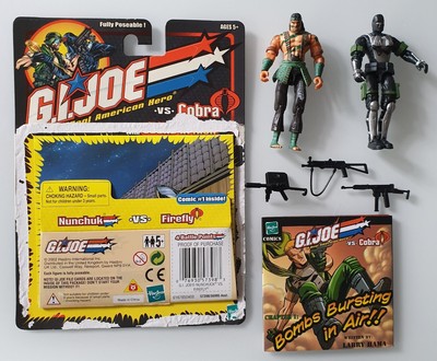 G.I. JOE VS. COBRA - NUNCHUK VS. FIREFLY - HASBRO 2002