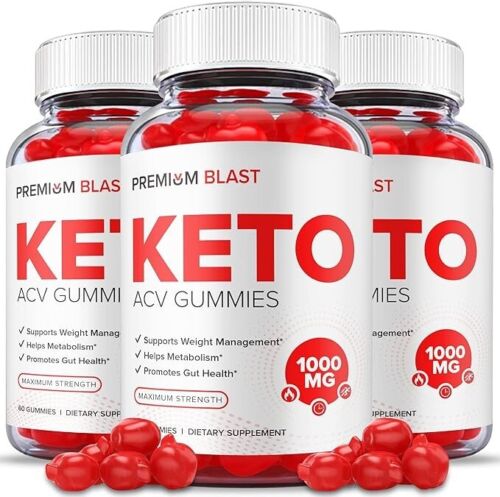 Premium Blast Keto + ACV Weight Loss Formula Supplements ( 180 Gummies ) 3-Pack - Picture 4 of 5