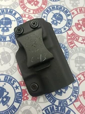 QUICK SHIP Minimalist IWB Black Kydex Holster for GLOCK 43 9mm 2A Shoot 2AGW