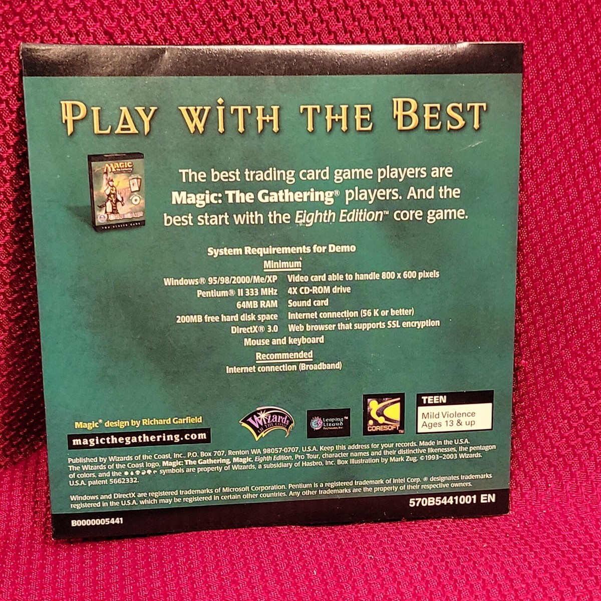 MAGIC THE GATHERING mtg TCG CCG Eighth 8th Edition CD Rom Demo