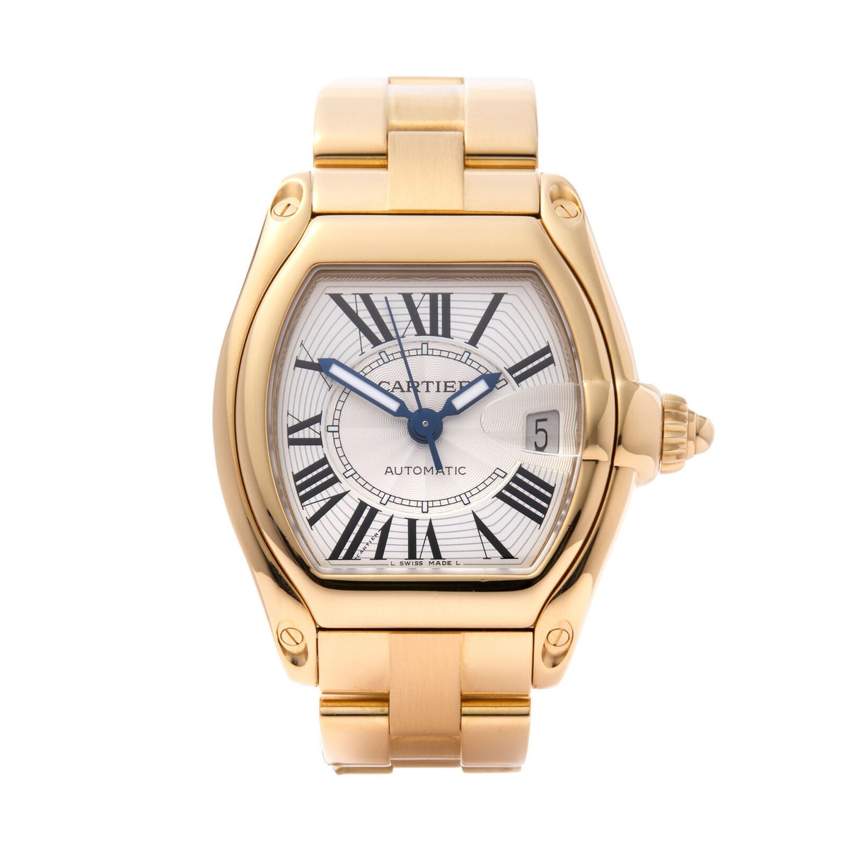 Cartier Roadsterレディース Cartier Roadster Pink Dial W62017V3 Stainless Steel Quartz
