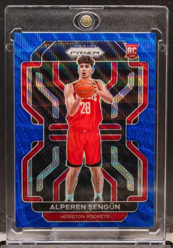 Alperen Sengun 2021-22 Prizm 318 Blue Wave Prizm Rookie RC Rockets