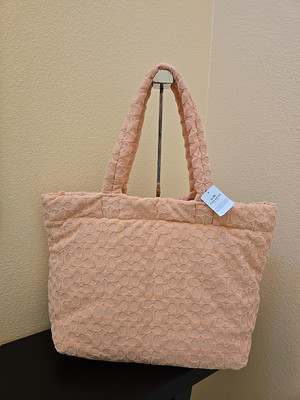coach ハンドバッグ Coach Signature Terry Tote Bag CT764 - FADED BLUSH