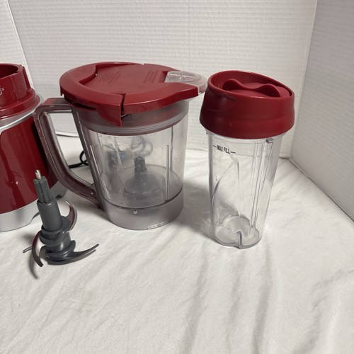Ninja Pulse BL203 FS Series Red Kitchen System Blender - Tested/Working - Picture 4 of 7