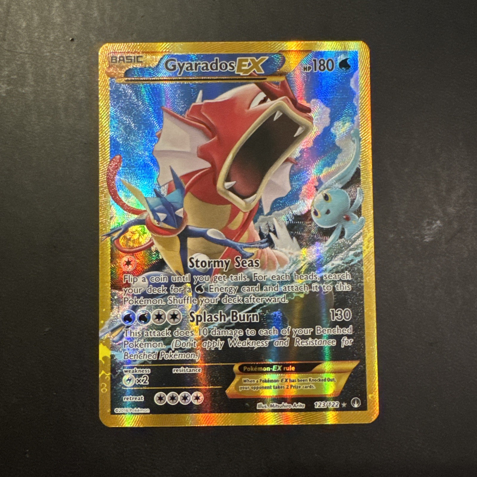 Pokémon TCG Gyarados EX 123/122 XY Breakpoint 2016 Secret Holo Rare Card LP