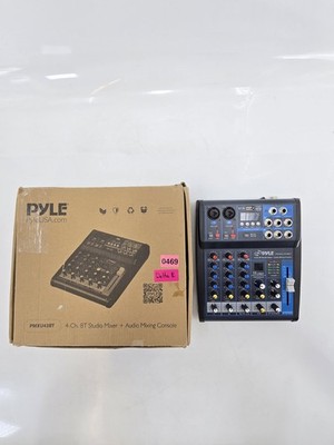 Pyle PMXU43BT 4-Channel Bluetooth Mixer USB XLR 1/4'' Effects Phantom Power