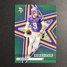 2025 Panini Rookies and Stars JJ McCarthy Green #74 Vikings Free Shipping NFL