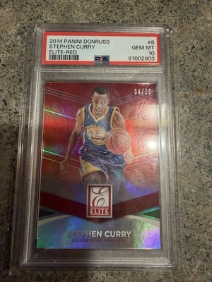 2014-15 Panini Donruss - Elite Set Stephen Curry #8 Red /25 - PSA 10 - POP 1