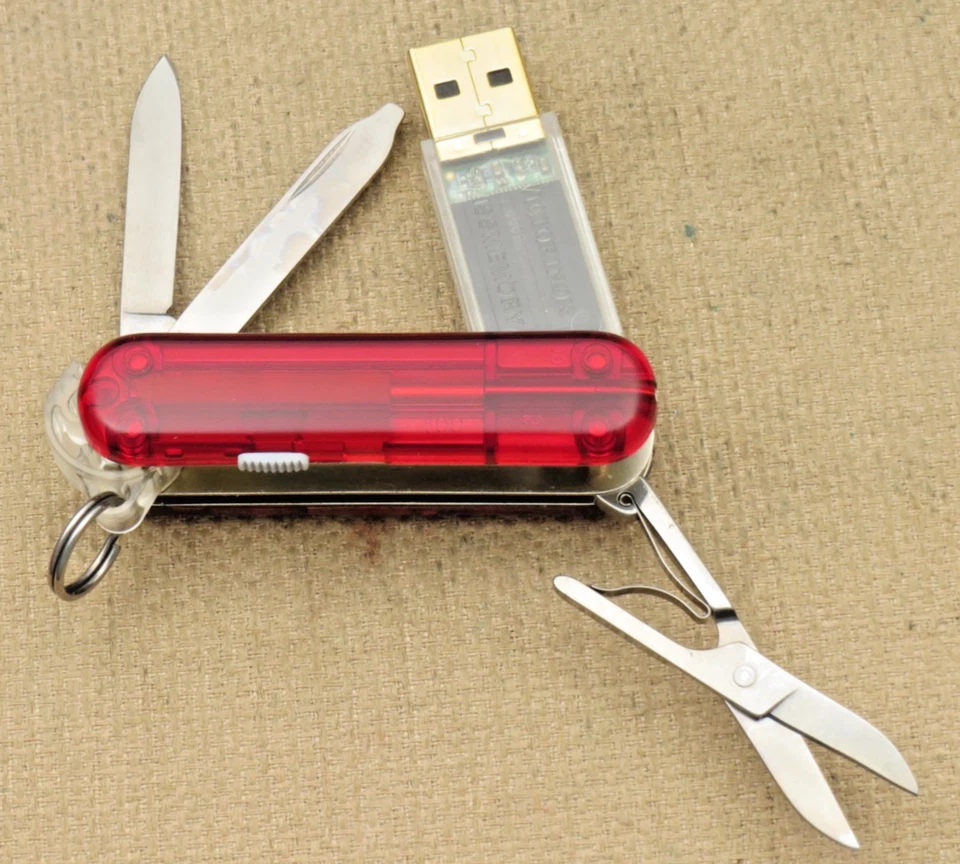 Victorinox Swiss Army 58 мм классический нож старше SWISSMEMORY - 512 MB USB-накопитель - Изображение 4 из 4