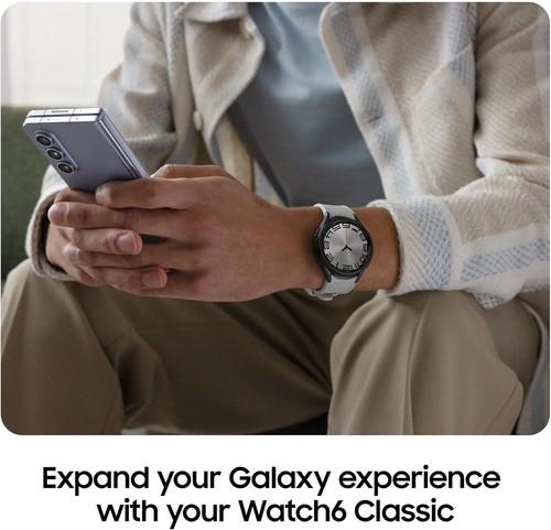 Samsung Galaxy Watch 6 Classic 47mm - Bluetooth - SM-R960 - Smartwatch - Silber - Bild 7 von 12