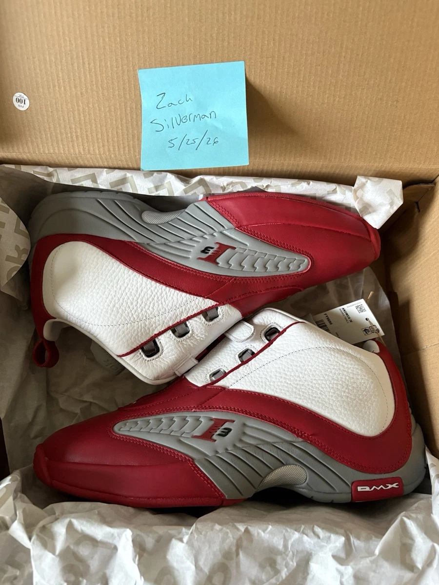 Reebok Answer 4 White Red for Sale | Authenticity Guaranteed | eBay