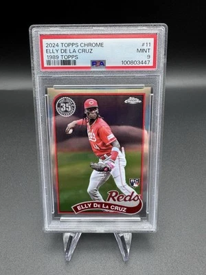 2024 Topps Chrome Elly De La Cruz RC 1989 Topps #11 Reds - Bild 1 von 2