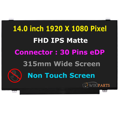 Ersatz für Dell P/N 0189YJ 14'' LED FHD IPS eDP Bildschirm Display Panel Matt