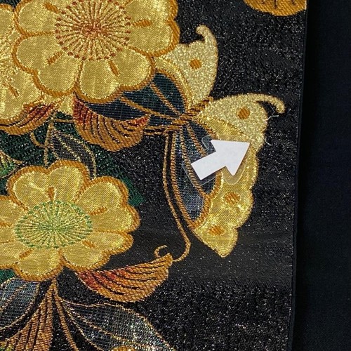 JAPANESE KIMONO BELT FUKURO OBI GREEN ROKUTSU-GARA PURE SILK DD8031 - Picture 5 of 6